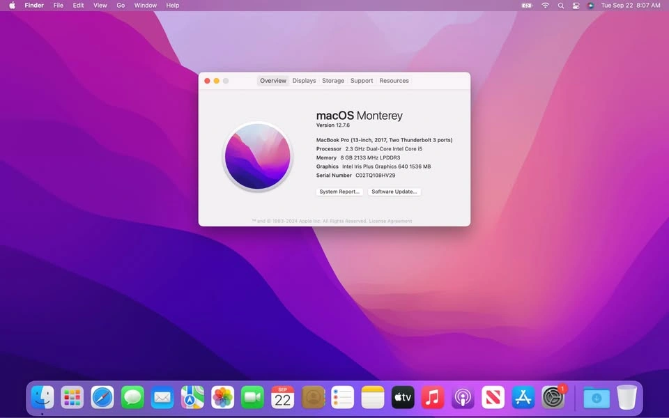 Apple MacBook Pro 13-inch 2017 i5 8GB RAM 256GB SSD - photo 2