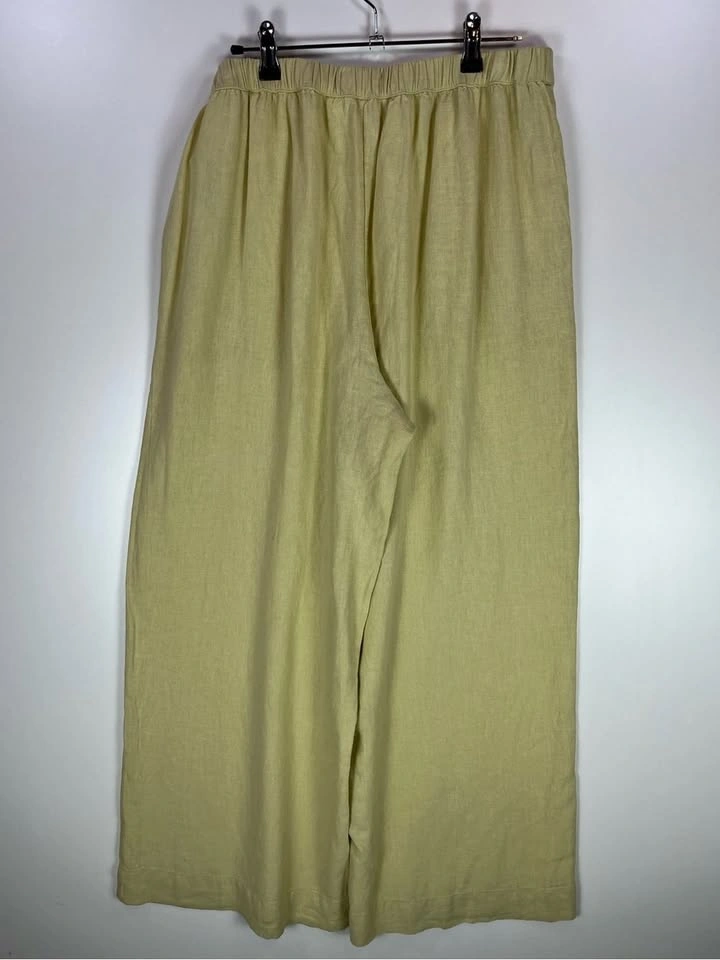 Free People Days End Pull on Pants Cropped Linen Blend Wide Leg - photo 4
