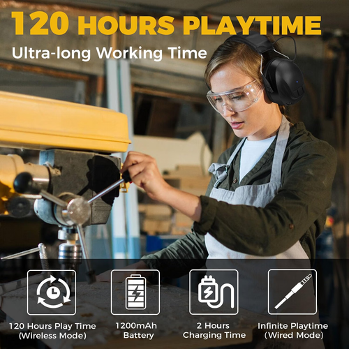 Bluetooth 5.4 Hearing Protection with 120H Working Time - photo 3
