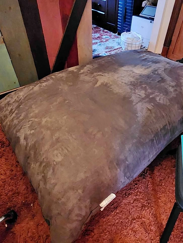 Giant Grey Microfiber Bean Bag Chair Lounger