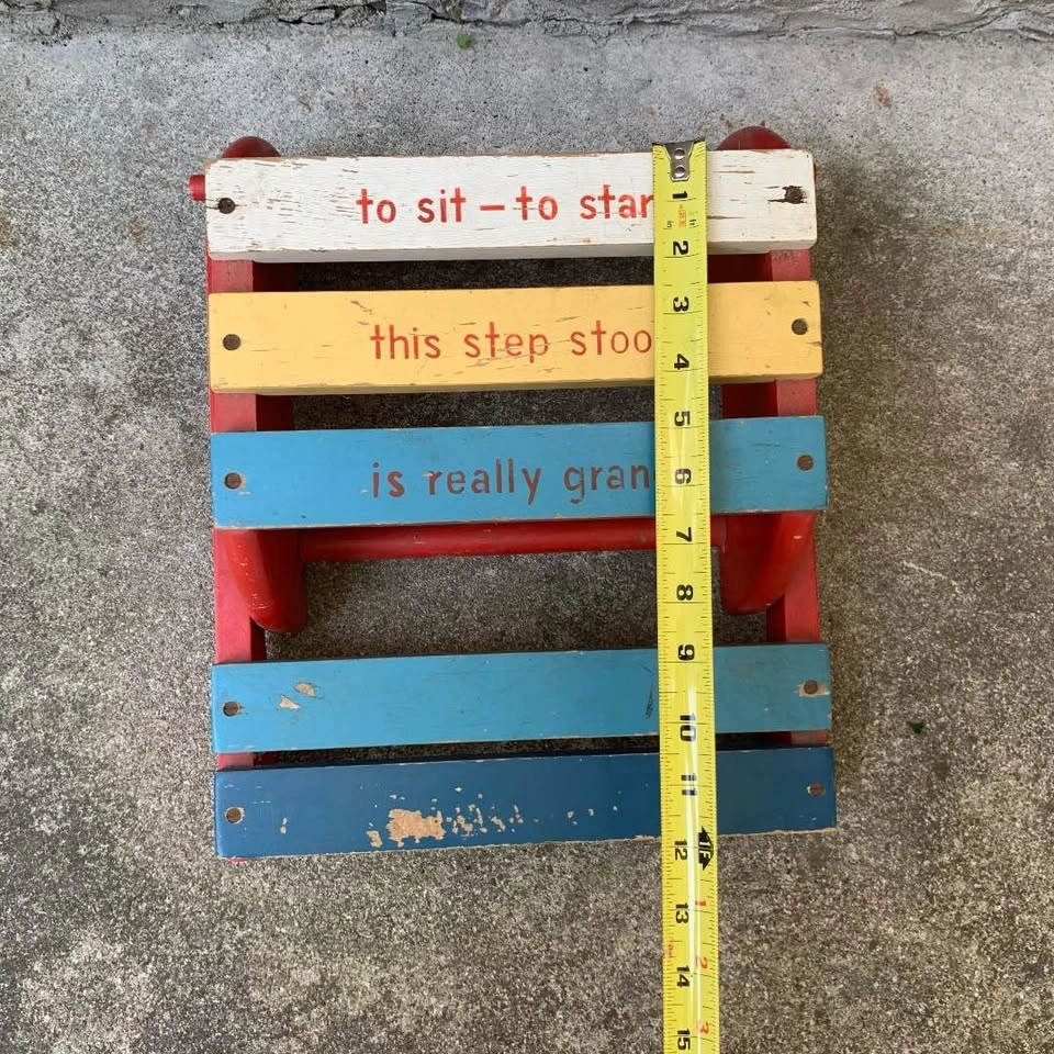 Vintage Childs Step Stool and Chair - photo 5