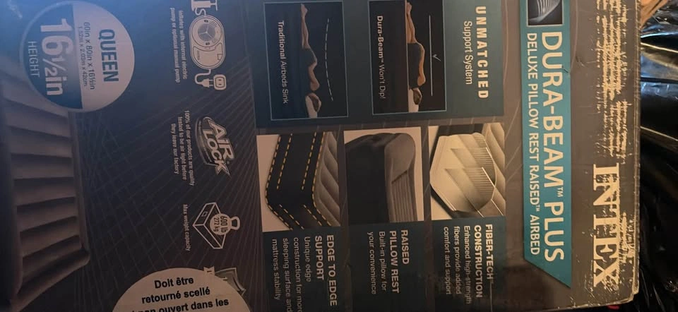 Intex Dura-Beam Plus Queen Deluxe Pillow Rest Raised Airbed - photo 2