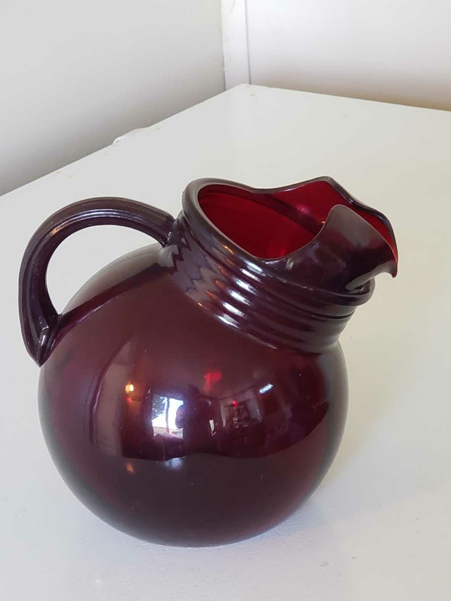 Viking Glass Ruby Red Pitcher