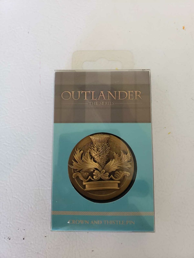 Outlander Crown and Thistle Pin