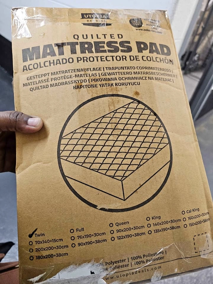 Twin Quilted Mattress Pad