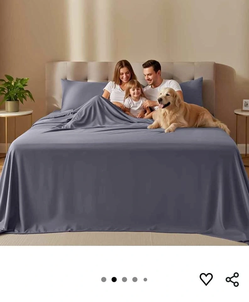 Grey Queen Size 3-Piece Sheet Set