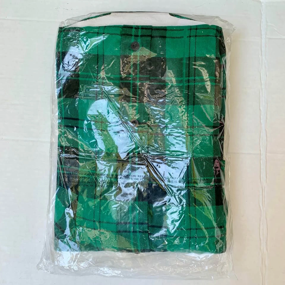 New Blue North Men's Plaid Flannel Shirt Green Black 3XL NIP - photo 2