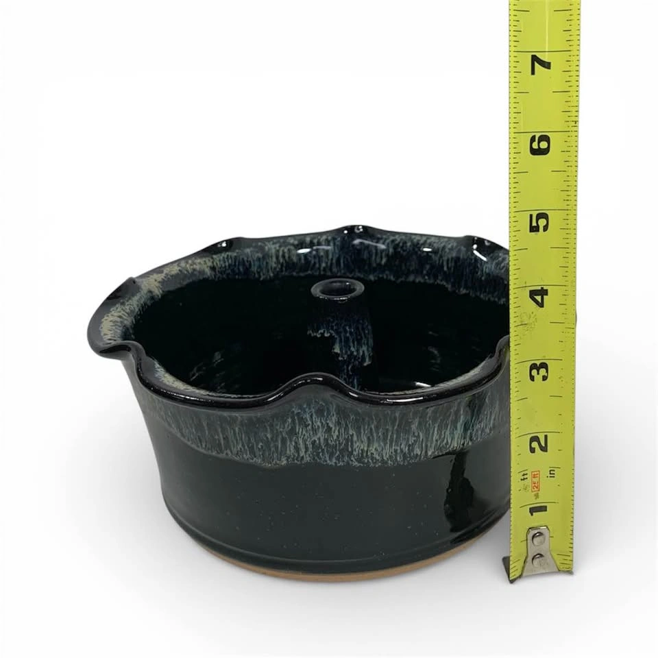 Unique Triple C Handmade Pottery Four Cup Bundt Pan - photo 4