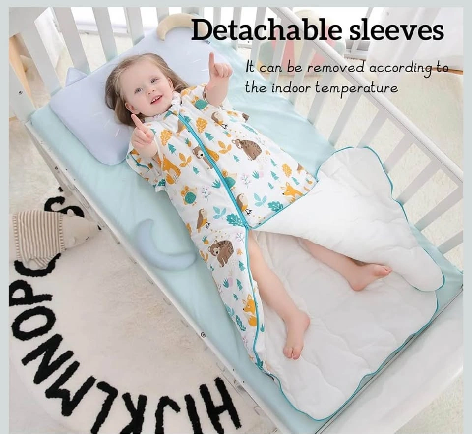 Winter Baby Sleeping Bag with Detachable Sleeves 1-2 Years - photo 4