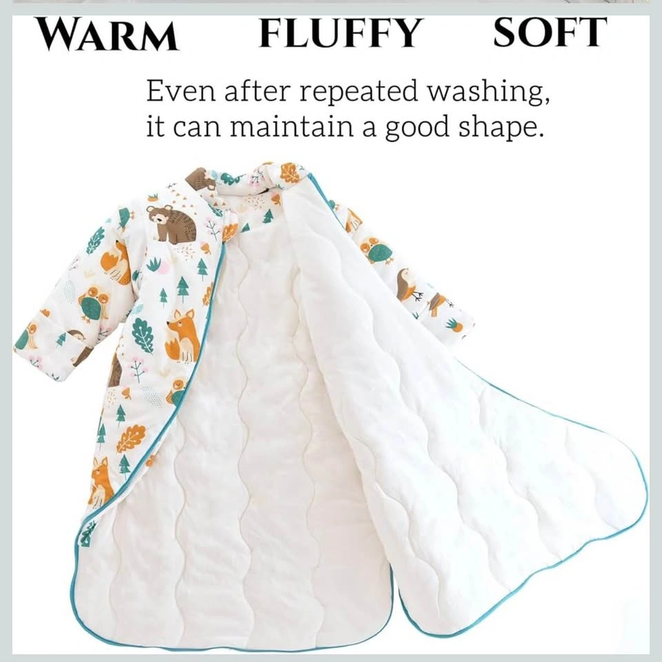 Winter Baby Sleeping Bag with Detachable Sleeves 1-2 Years - photo 5