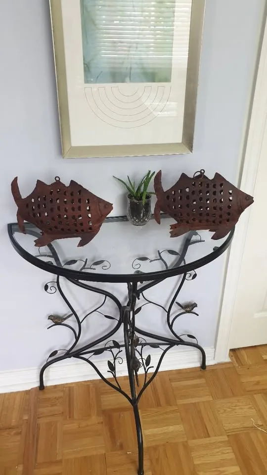 Rustic Fish Candle Lantern - Bronze Centerpiece image indicator(3)