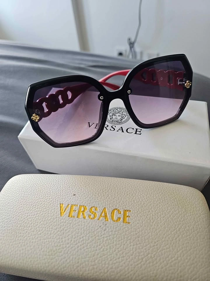 Versace Black Red Sunglasses | Women's Sunglasses - photo 2
