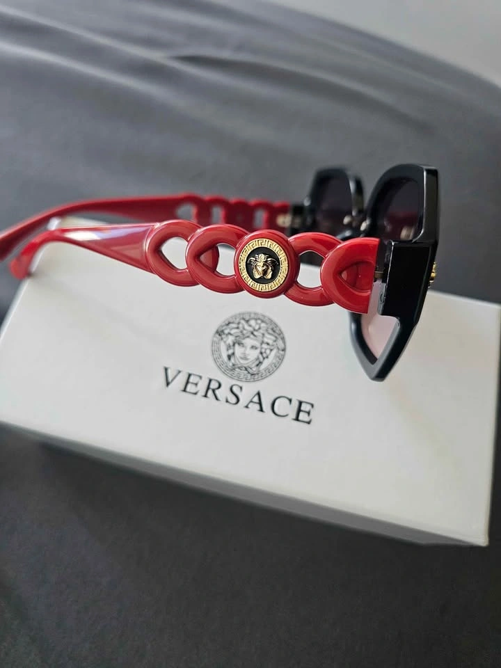 Versace Black Red Sunglasses | Women's Sunglasses - photo 3