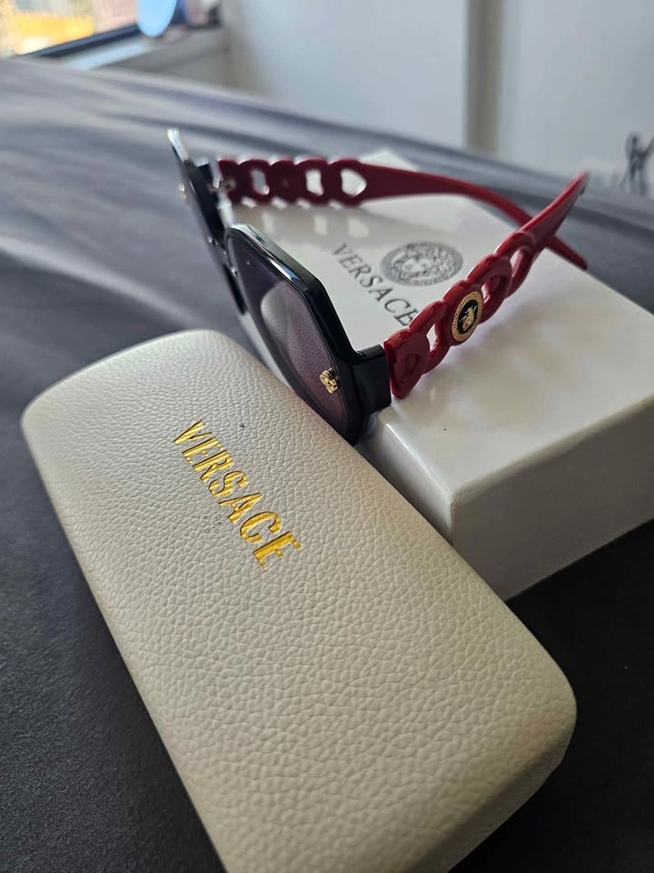 Versace Black Red Sunglasses | Women's Sunglasses - photo 4