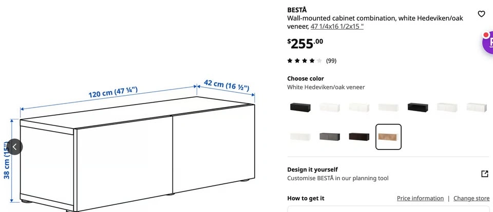 IKEA Besta Cabinet - photo 2