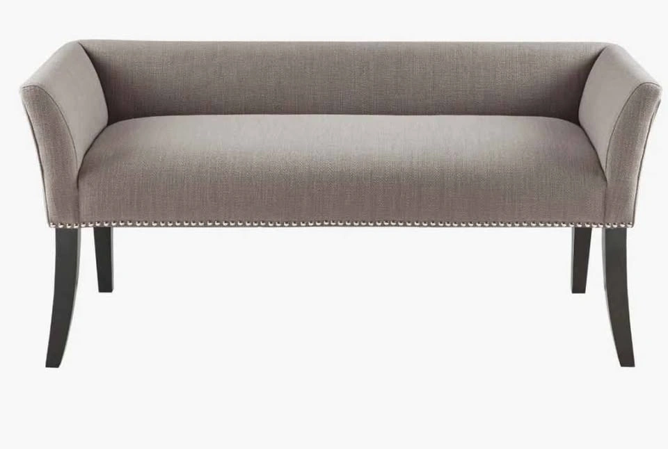 Upholstered Nailhead Accent Bench - photo 4