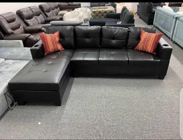 Elegance Refined Leather Sectional Sofa Set Brand New - photo 3