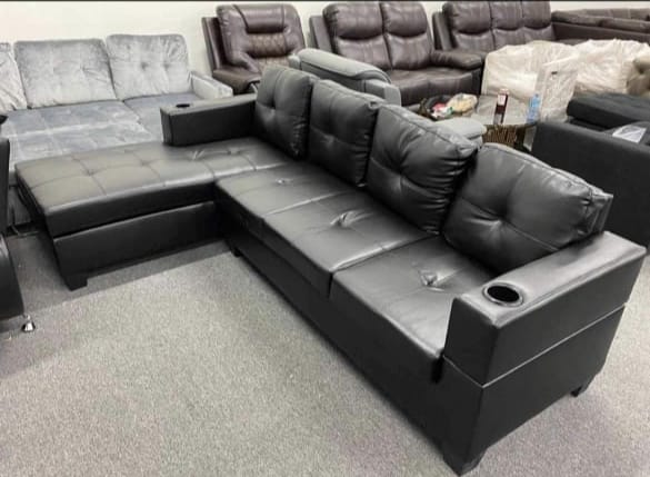 Elegance Refined Leather Sectional Sofa Set Brand New - photo 5