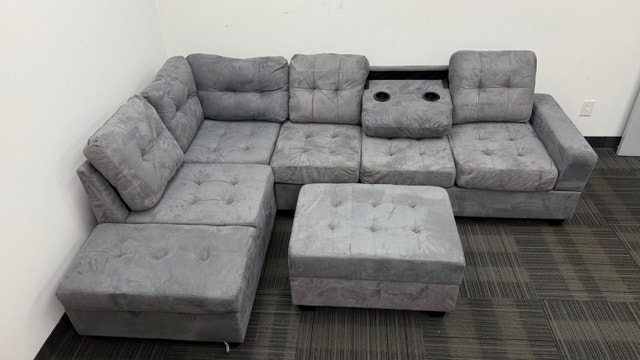 Spacious Sectional Sofa for Condo, Living Room 7 seat Storage - photo 2