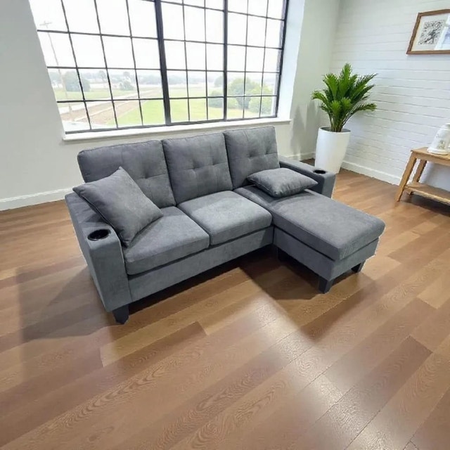Scandinavian Premium Style Sectional Sofa L- Shape Reversible