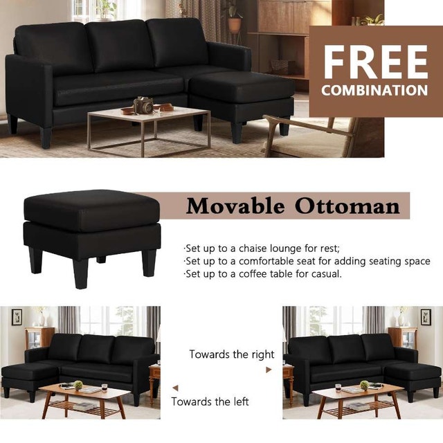 Modern Reversible Sectional Sofa - photo 3