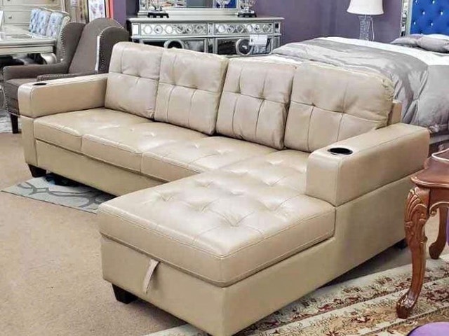New Elite Comfy Leather Sectional Sofa - photo 2