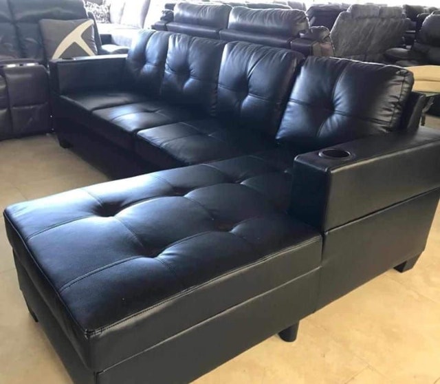 New Elite Comfy Leather Sectional Sofa - photo 3