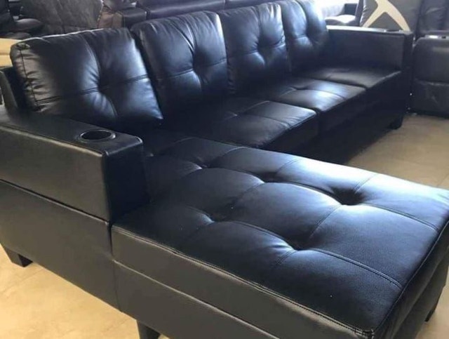 New Elite Comfy Leather Sectional Sofa - photo 4