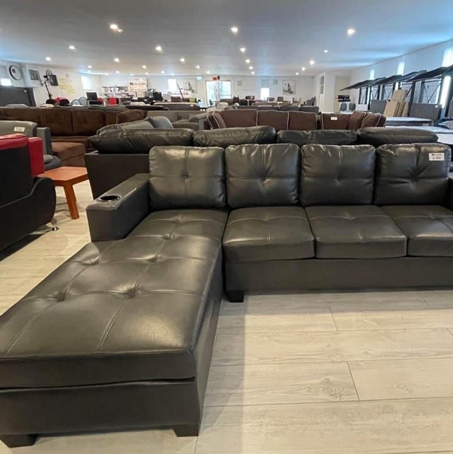 New Elite Comfy Leather Sectional Sofa - photo 5