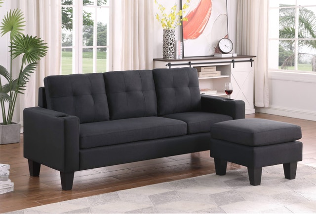 Sectional Sofa Luxury High Quality Family Couch Reversible Sofa - photo 4