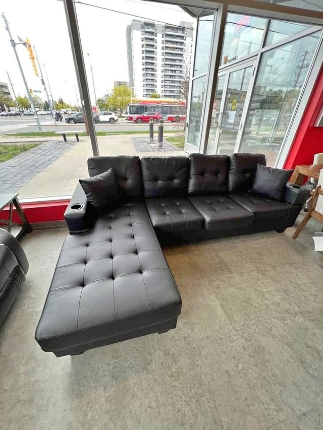 Discount Binge Couches Leather Sectional Sofa - photo 2