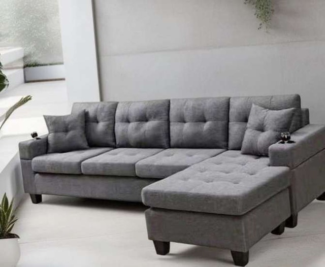 Amazing Deal Comfortable L-Shape Sofa Soft Cushions Sectional - photo 2