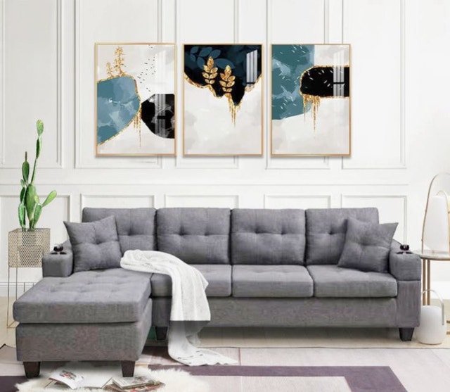 Amazing Deal Comfortable L-Shape Sofa Soft Cushions Sectional - photo 3