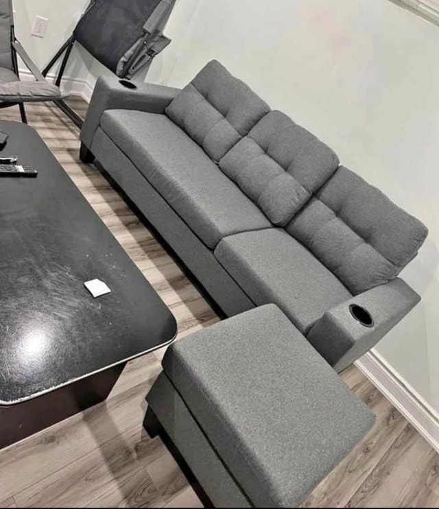 L Shape Sectional Sofa/ Sectional Couch Reversible Couch - photo 4