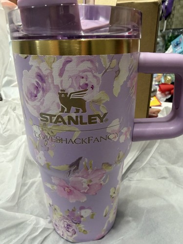 Stanley x LoveShackFancy 20oz Purple/Gold Floral Tumbler - photo 2