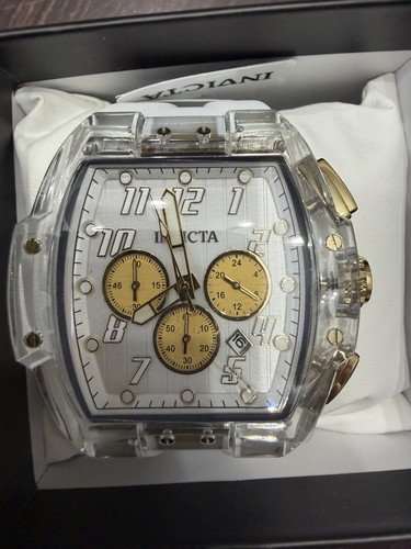 Invicta S1 Rally Vortce Men’s Watch 47mm – White/Clear & Gold