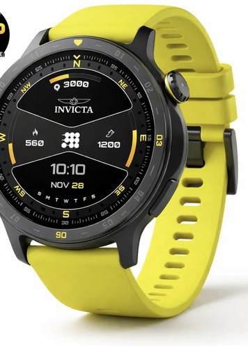 Invicta I-tech 2 Smartwatch Built In GPS Yellow Sport Watch