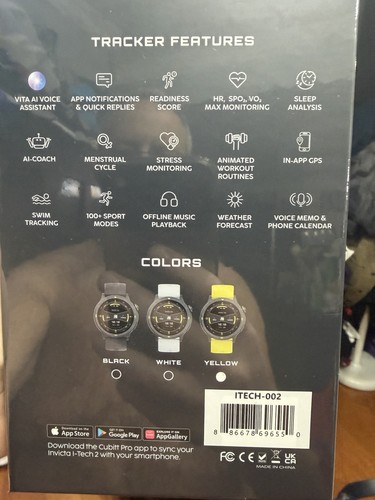 Invicta I-tech 2 Smartwatch Built In GPS Yellow Sport Watch - photo 3