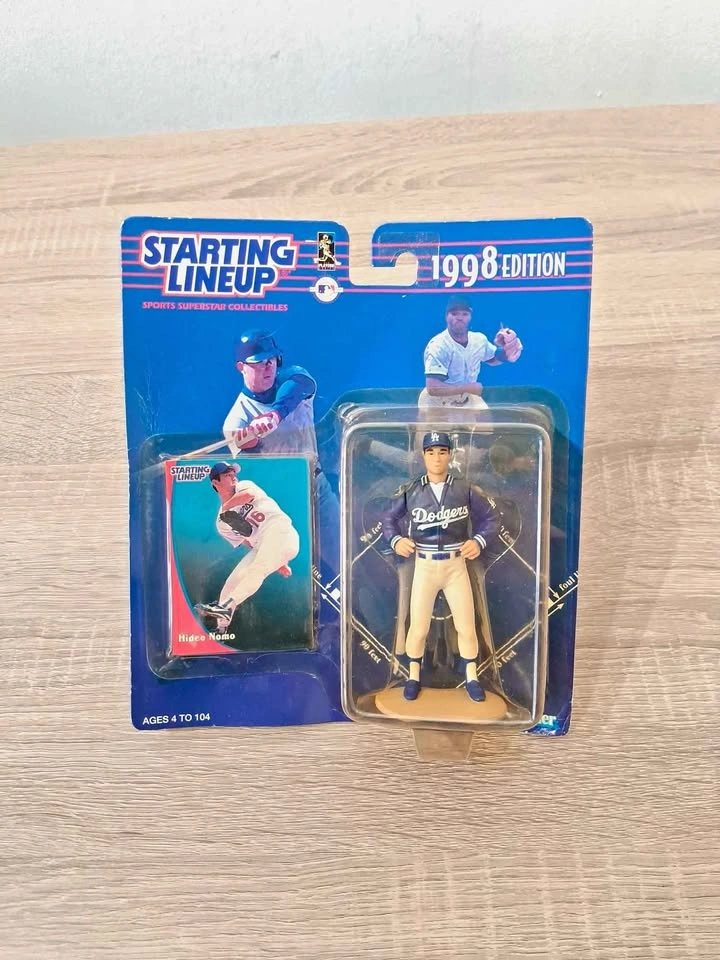 Starting Lineup 1998 Hideo Nomo Dodgers Figure & Card