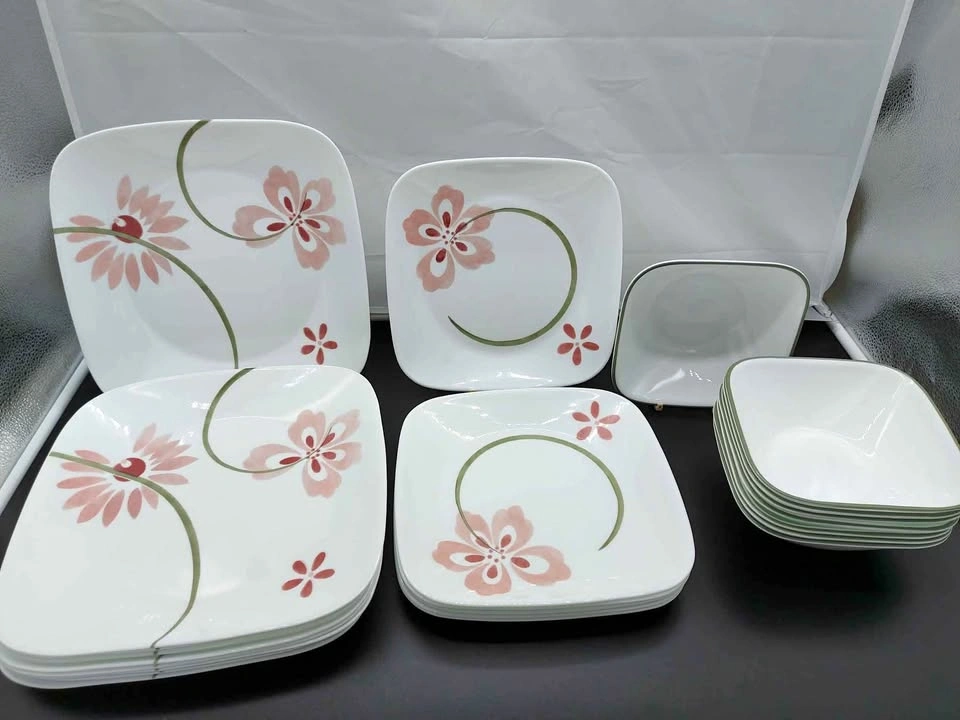 Corelle Pretty Pink Dinnerware Set of 24