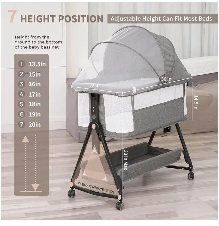 Adjustable Bedside Bassinet - photo 5