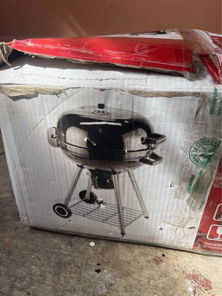 New MASTER Chef Portable 22-In Charcoal Kettle BBQ Grill - photo 2