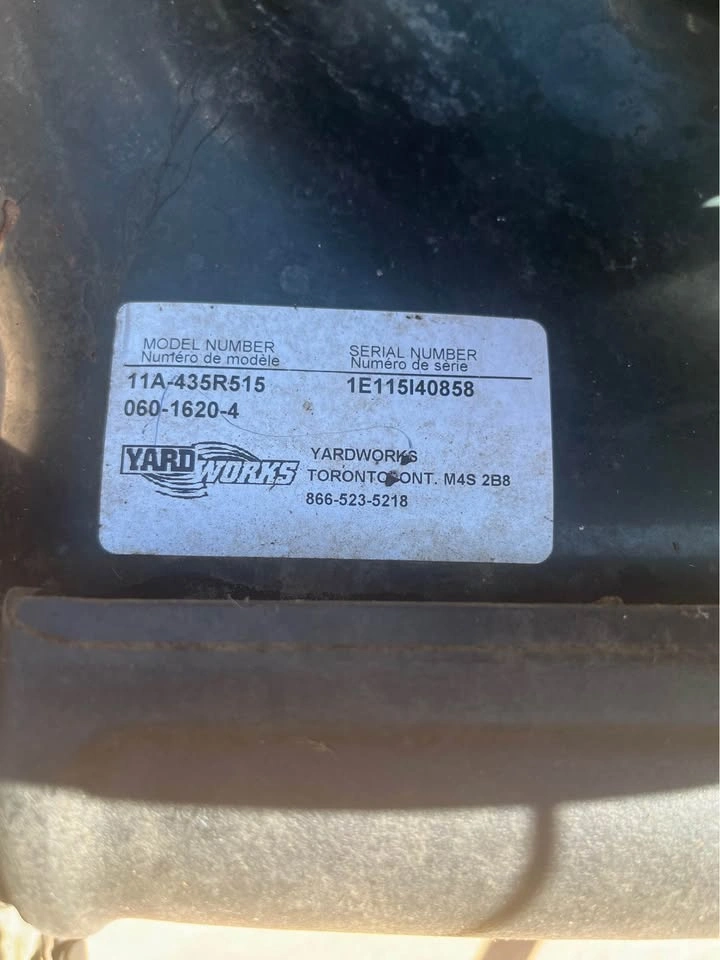 Yardworks Push Lawn Mower Model 11A-435R515 - photo 3
