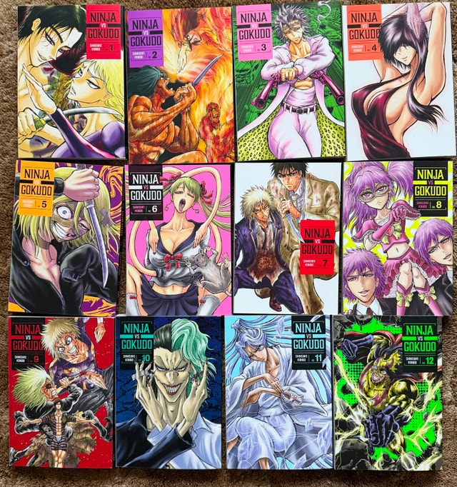 Ninja vs. Gokudo manga vols. 1-12
