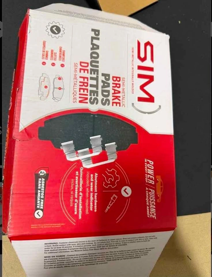 SIM Front Semi-Metallic Disc Brake Pads (See list) - photo 5