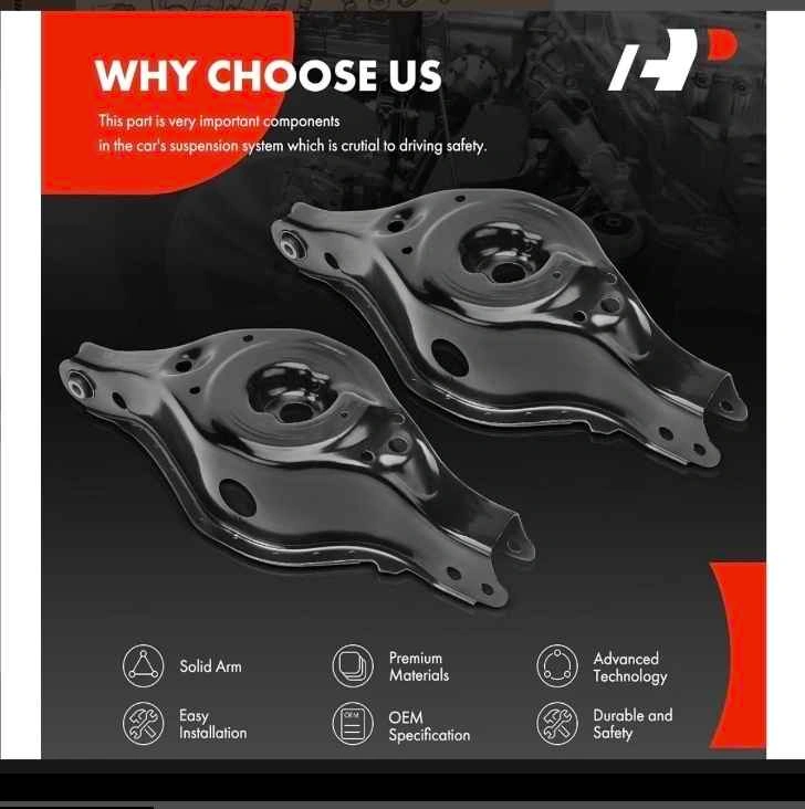 A-Premium 2 x Rear Lower Rearward Control Arm for Nissan - photo 3