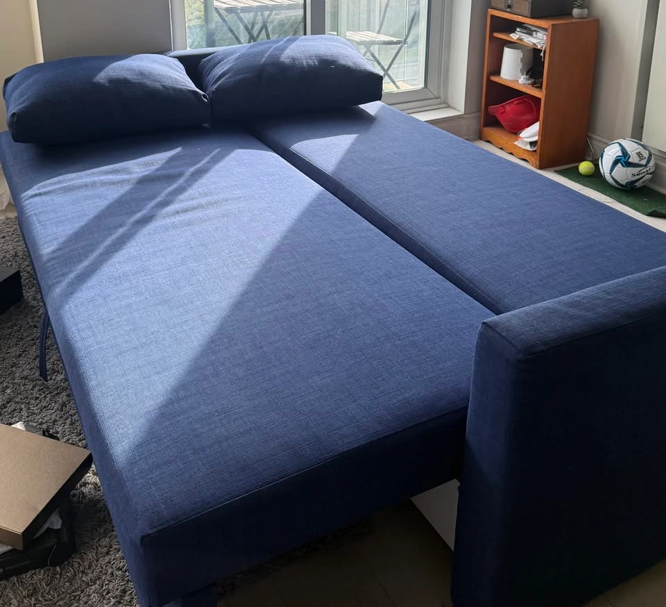 IKEA FRIHETEN Blue Sofa Bed (Pull-Out, Storage) - photo 2