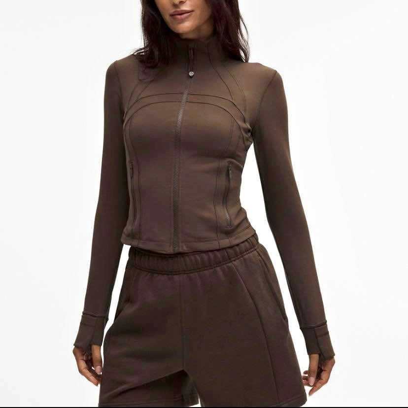 NWT Lululemon Define Cropped Jacket - Walnut Crunch