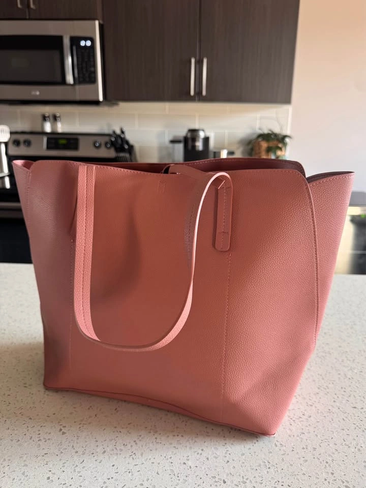 NWOT Indigo Dusty Rose Pink Tote Bag - photo 4
