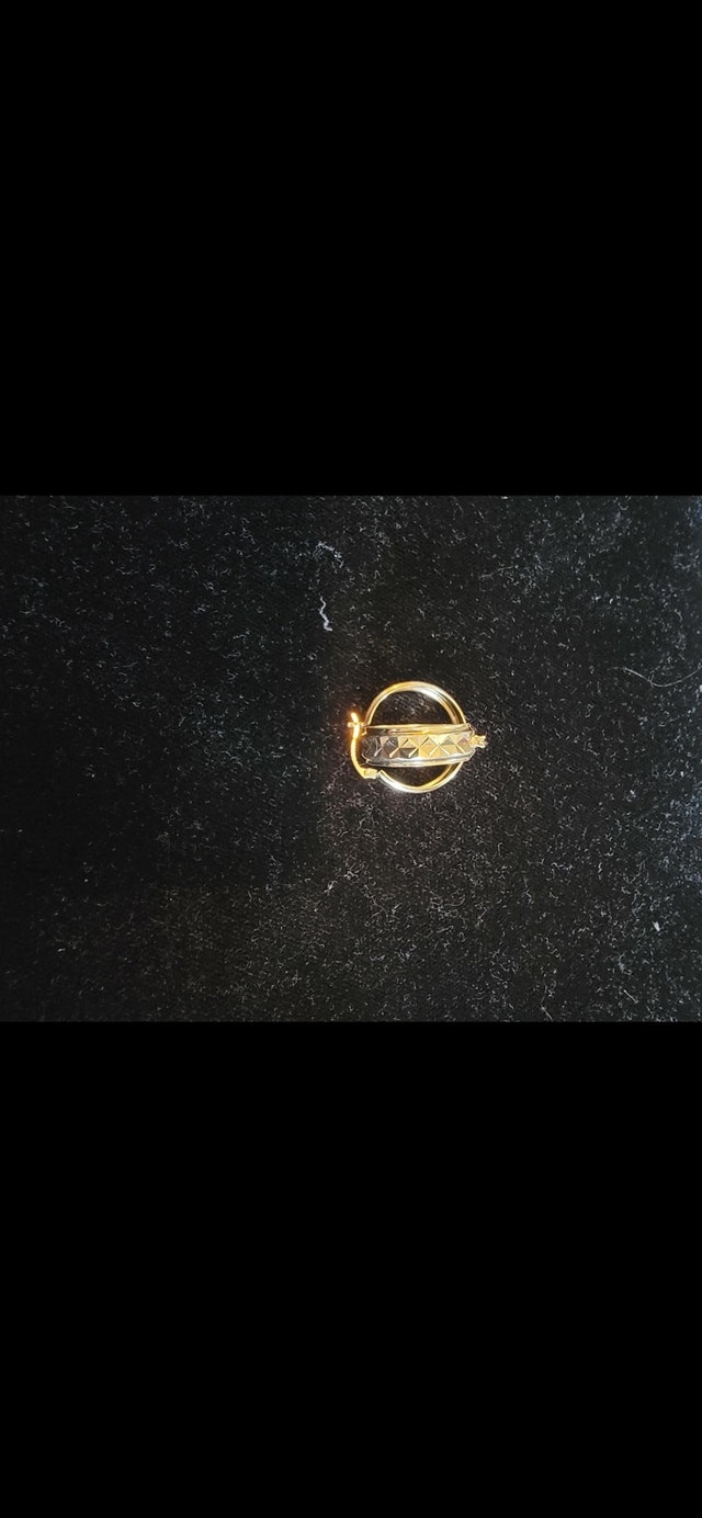 10K Yellow Gold Unique Design Earrings - photo 2